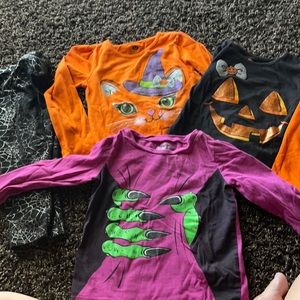3T girl Halloween long sleeve shirts